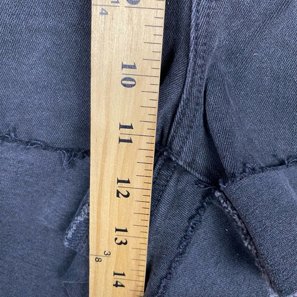 NWT Madewell Women's Size 18W Black High Rise‎ Denim Shorts Cuffed Hem Casual - Picture 5 of 12